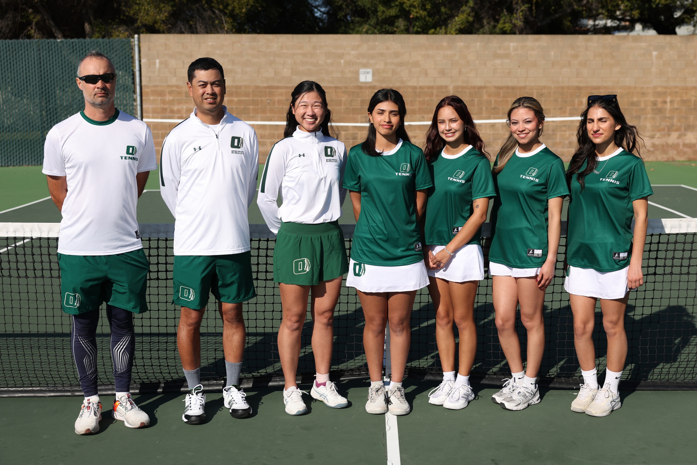 The 2025 Ohlone College Women's Tennis Team!